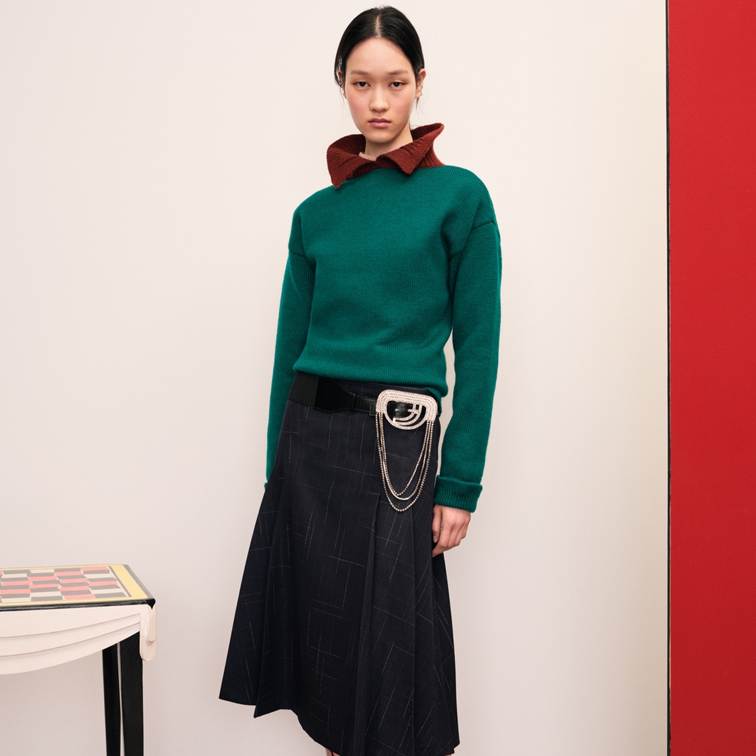 Shop the green sweater