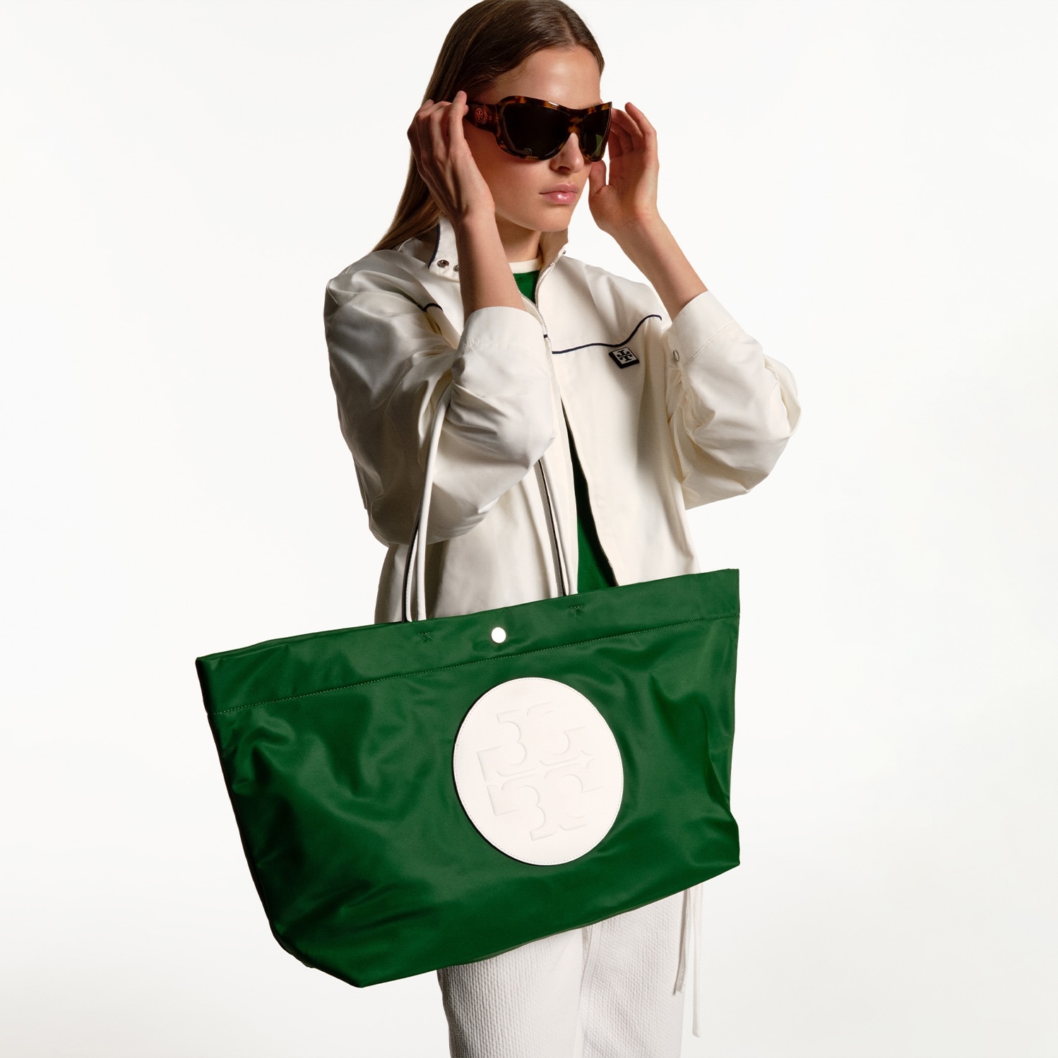 ナイロン　リバーシブルトートバッグ