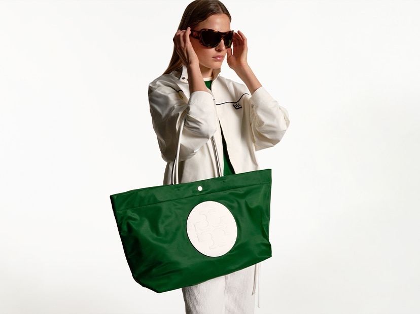 ナイロン　リバーシブルトートバッグ