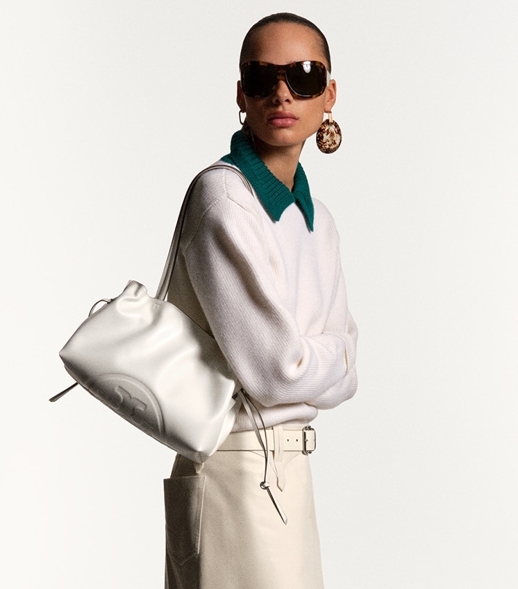 スモールトートバッグ　白