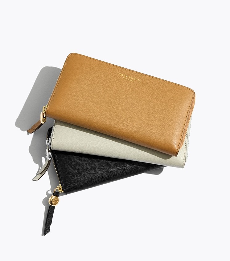 長財布　茶色　黒