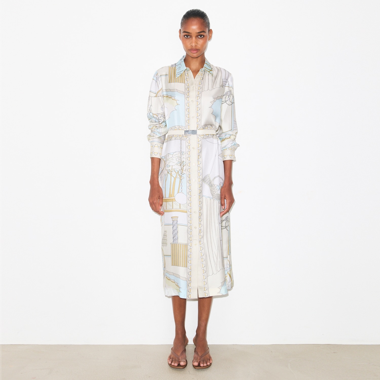 Shop the silk shirtdress