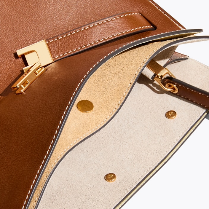 Small Lee Radziwill Embossed Double Bag: Women's Designer Satchels