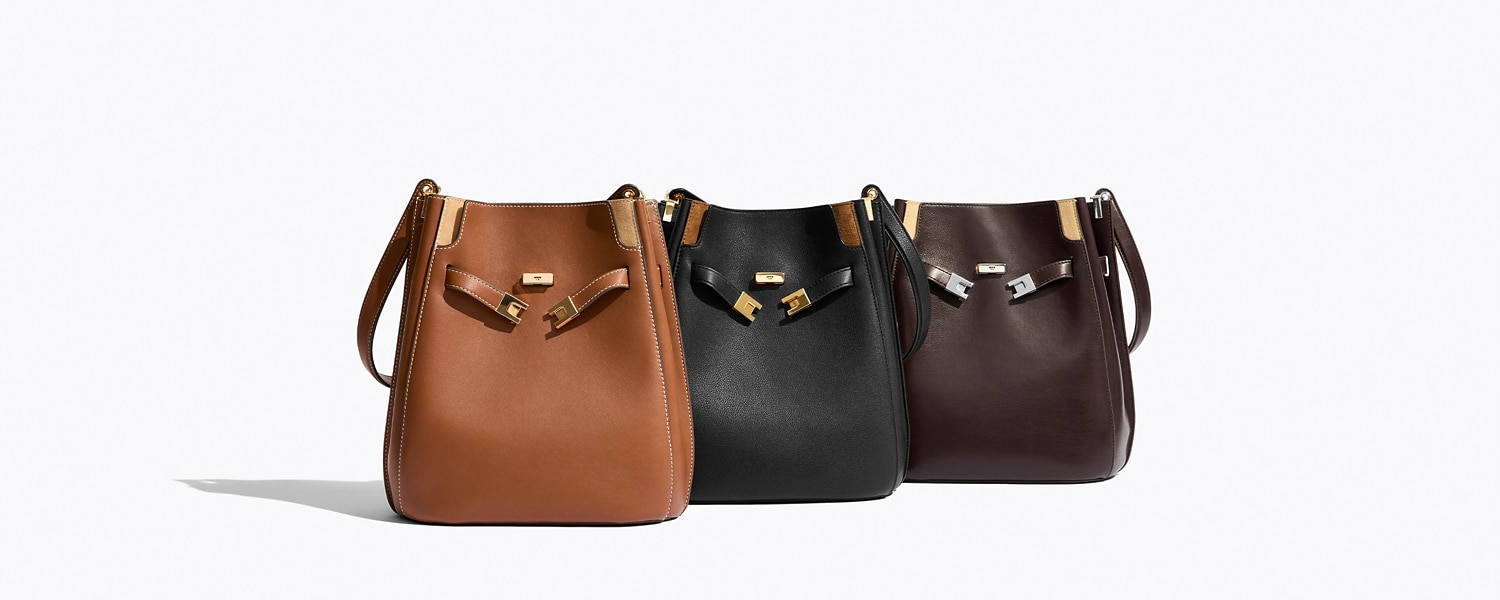 Lee Radziwill Nubuck Bucket Bag: Women's Designer Shoulder Bags