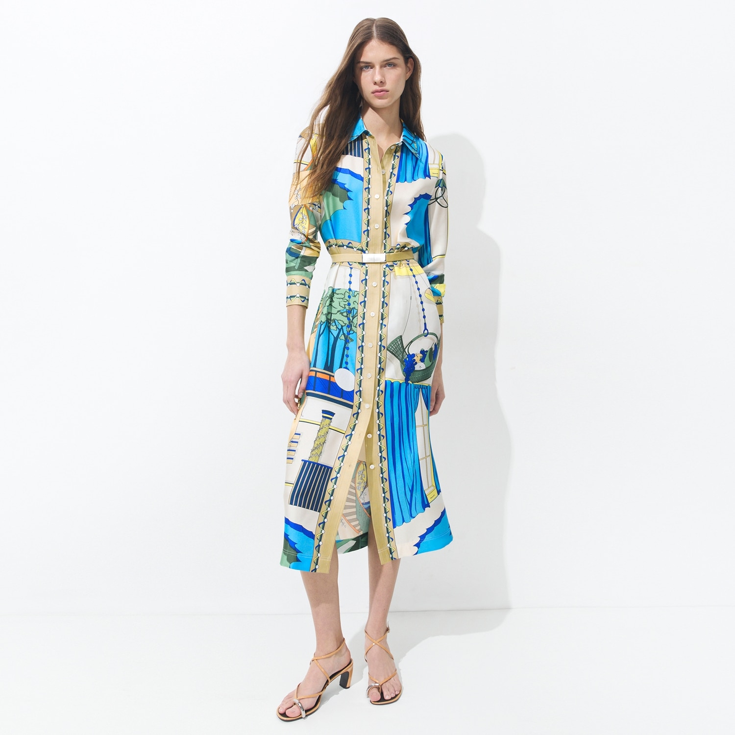 Shop the silk shirtdress