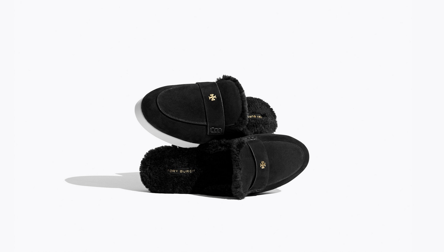 Comprar las ballerinas tipo slide de borreguillo