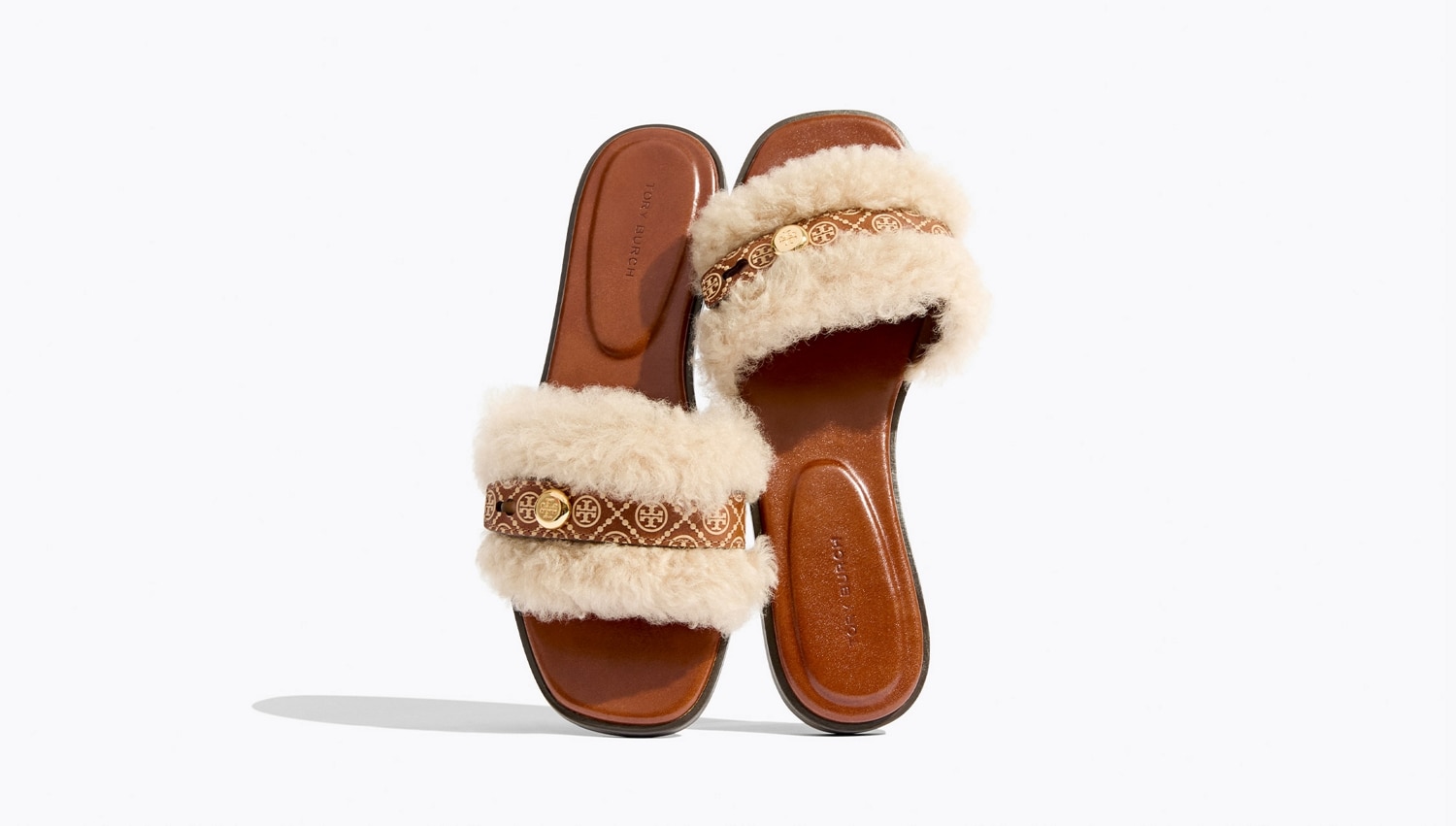 Shop the Romy shearling slide
