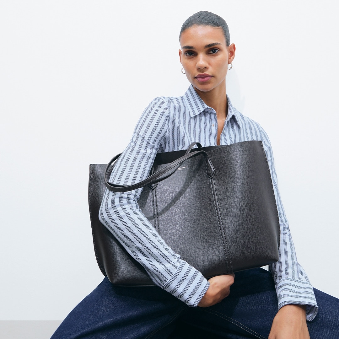 Small Perry Zip Tote: Women's Designer Tote Bags | Tory Burch