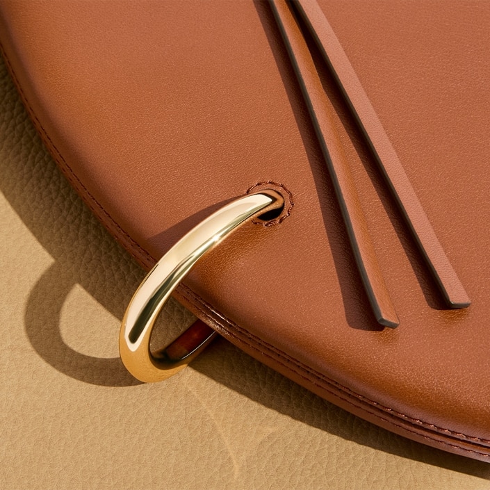 Pierced Croc-Embossed Crossbody Bag: Women's Designer Crossbody