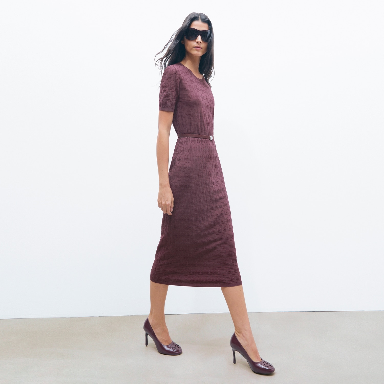 Shop the T monogram jacquard dress