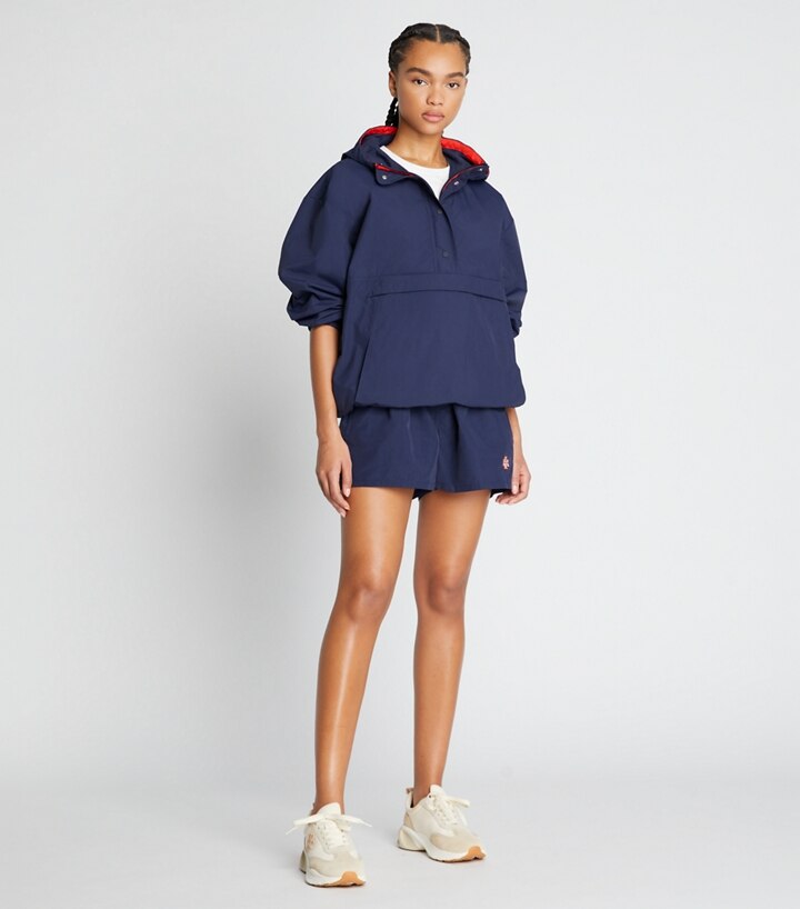 Tory Sport Tory Burch Color-block Nylon Half-zip Anorak In Ridge