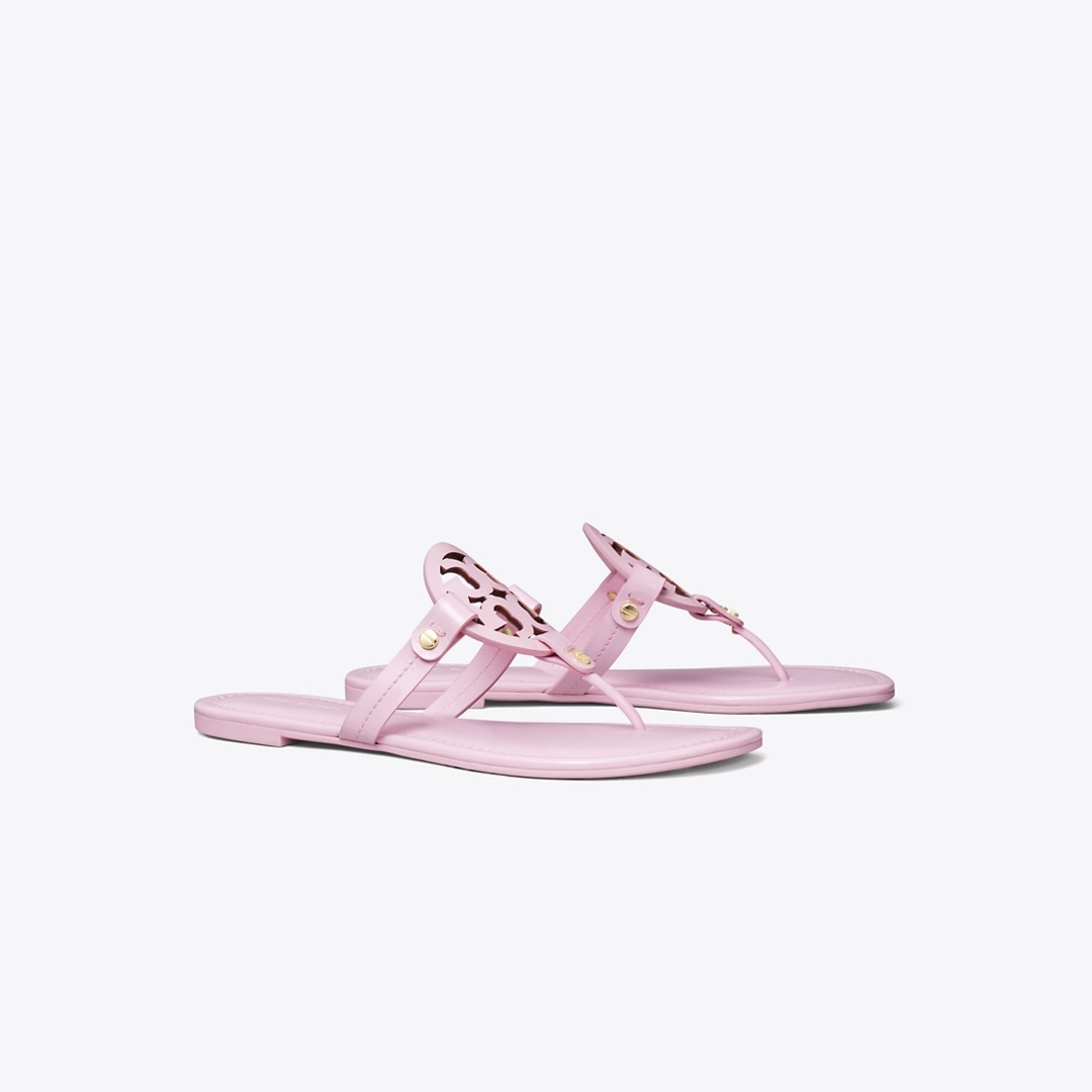 Tory Burch Miller Patent Sandal In Purple