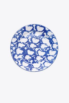 Tory Burch Spongeware Salad Plate, Set Of 4 In Blue