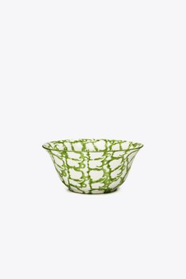 Tory Burch Spongeware Small Bowl, Set Of 4 In Green