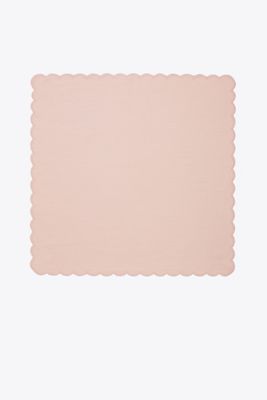 Tory Burch Scalloped Dinner Linen Napkin, Set Of 6 In Pink
