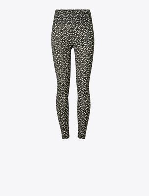 Tory Burch Weightless Printed 7/8 Legging In Black