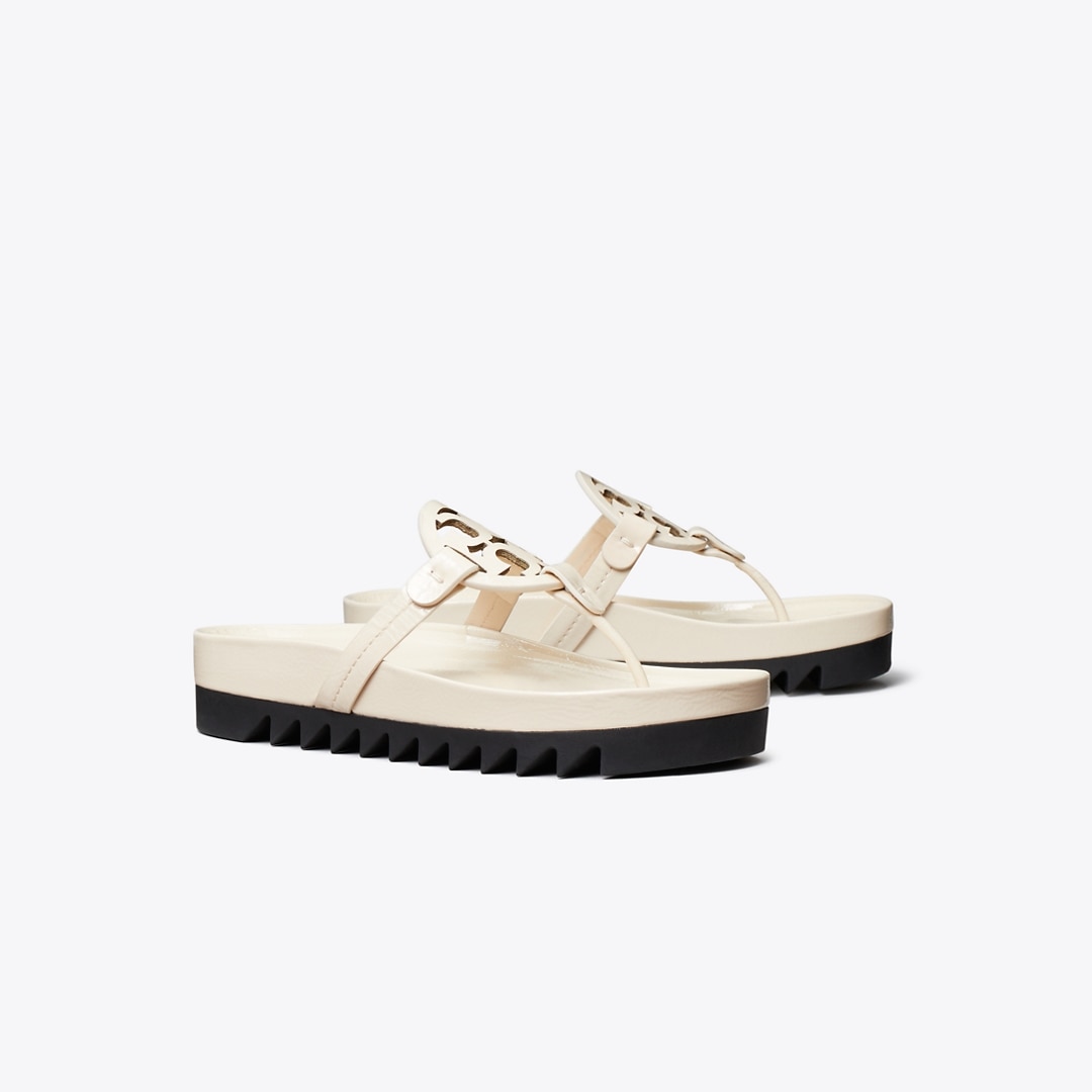 Tory Burch Miller Cloud Lug Sandal In Neutral