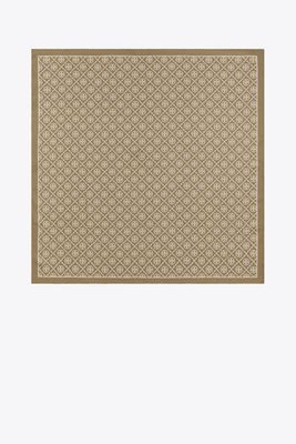 Tory Burch T Monogram Double-sided Silk Square Scarf