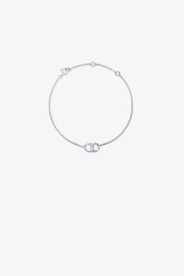Tory Burch Embrace Ambition Chain Bracelet In Silver