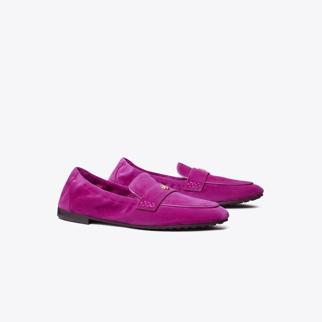 Tory Burch Suede Ballet Loafer In Pink