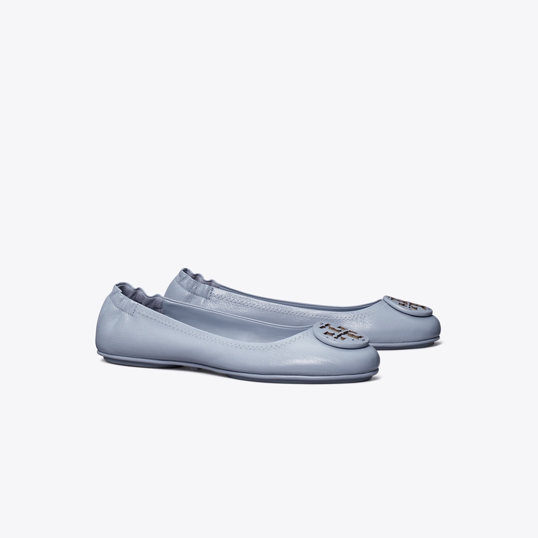 Tory Burch Minnie Travel Ballet In Blue