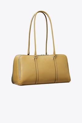 Tory Burch Marshmallow Satchel In Brown