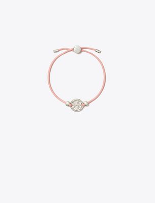Tory Burch Damen Icon Armband Mit Schiebeverschluss In Silber/pink