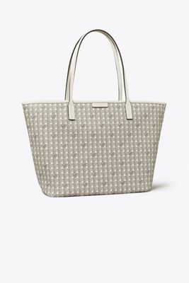 Tory Burch Ever-ready Zip Tote In White