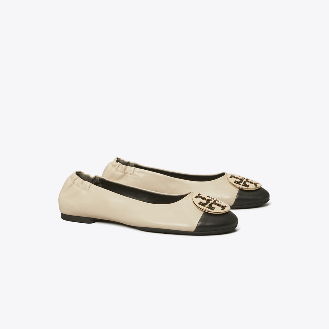 Tory Burch Claire Cap-toe Ballet In Multi