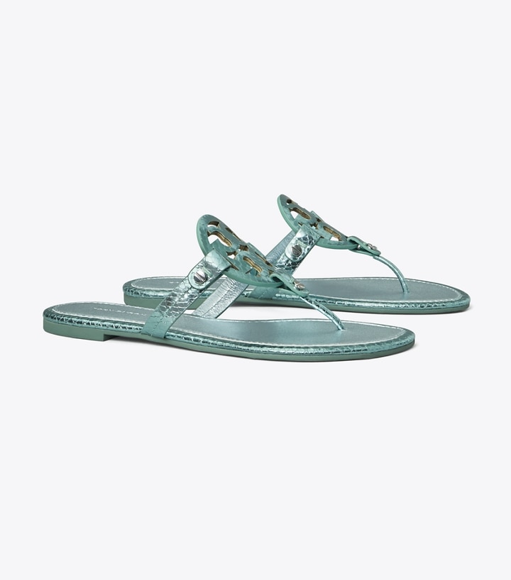 Green tory burch discount sandals