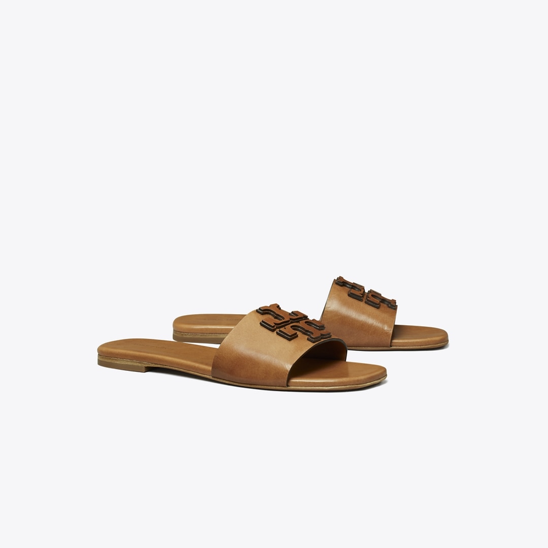 Tory Burch Ines Single-band Slide In Brown