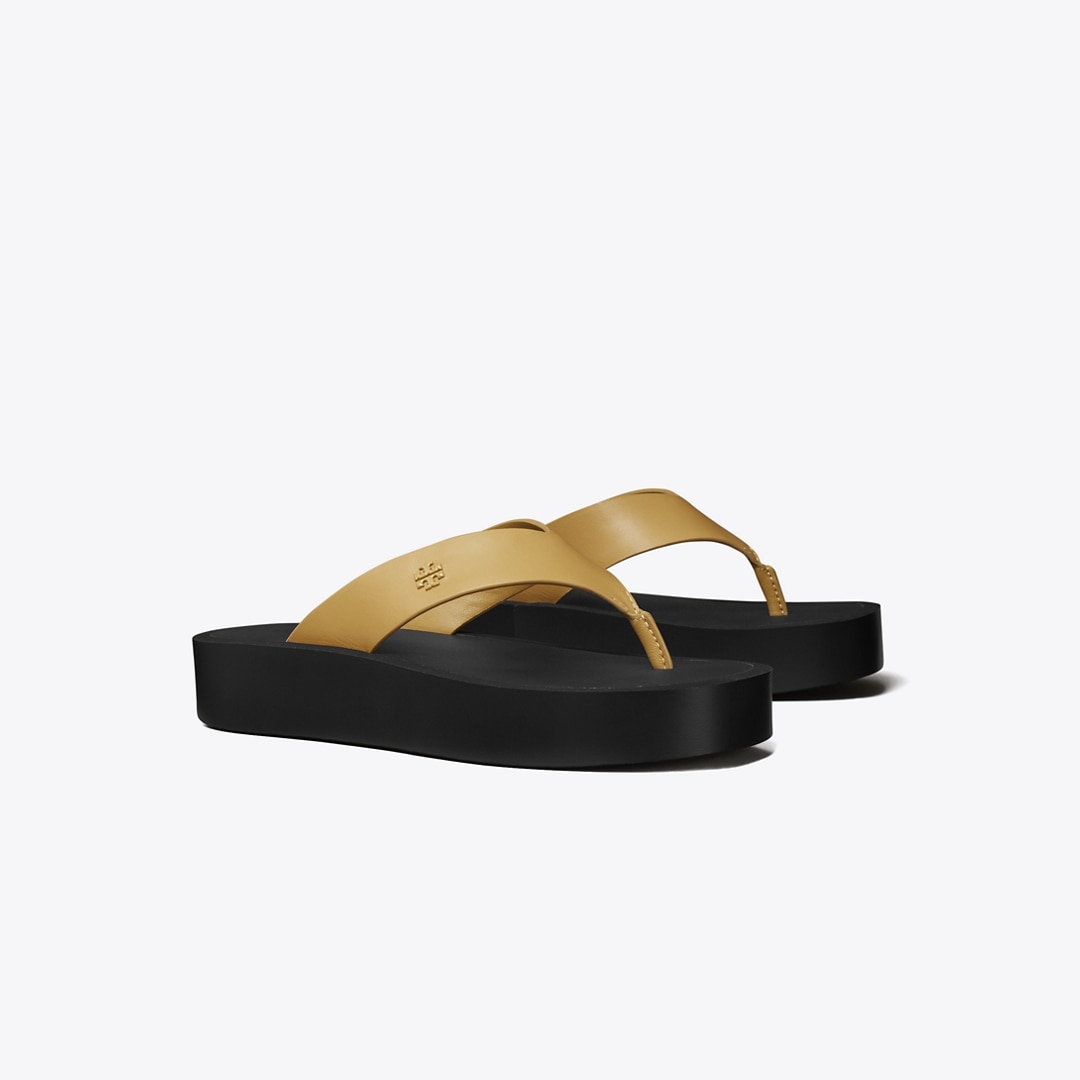 Tory Burch Platform Flip-flop In Multi