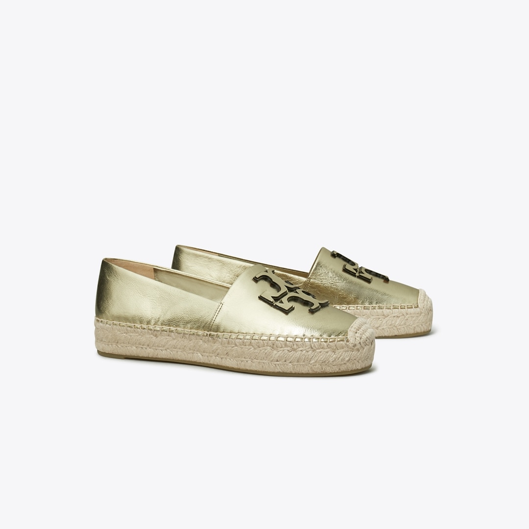 Tory Burch Ines Platform Espadrille In Gold