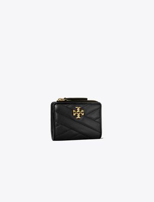 Tory Burch Kira Chevron Bi-fold Wallet In Black