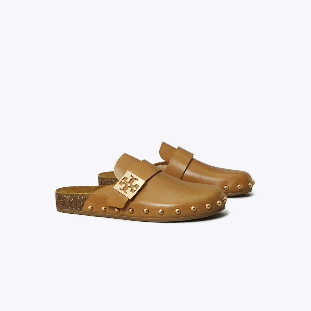 Tory Burch Mellow Studded Mule In Brown