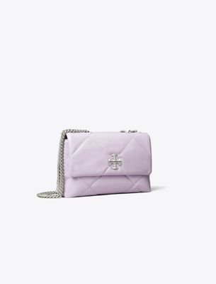 Tory Burch Damen Kleine, Wandelbare Kira Schultertasche Mit Rautensteppung In Purple
