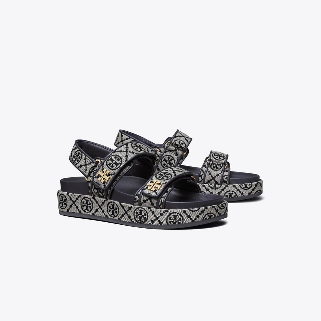 Tory Burch T Monogram Kira Burch Sandal In Multi