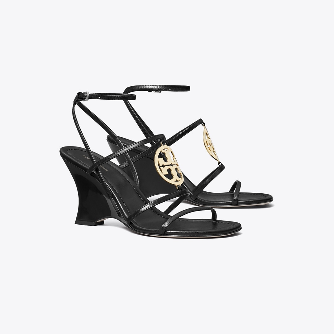Tory Burch Capri Miller Wedge Sandal In Animal Print