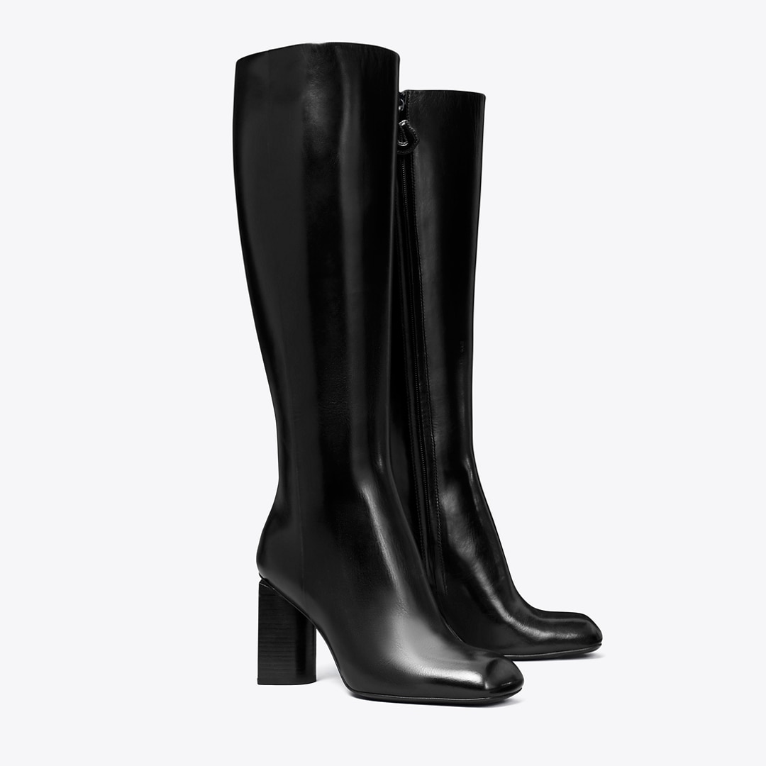 Tory Burch Twisted Knee-high Boot In Black