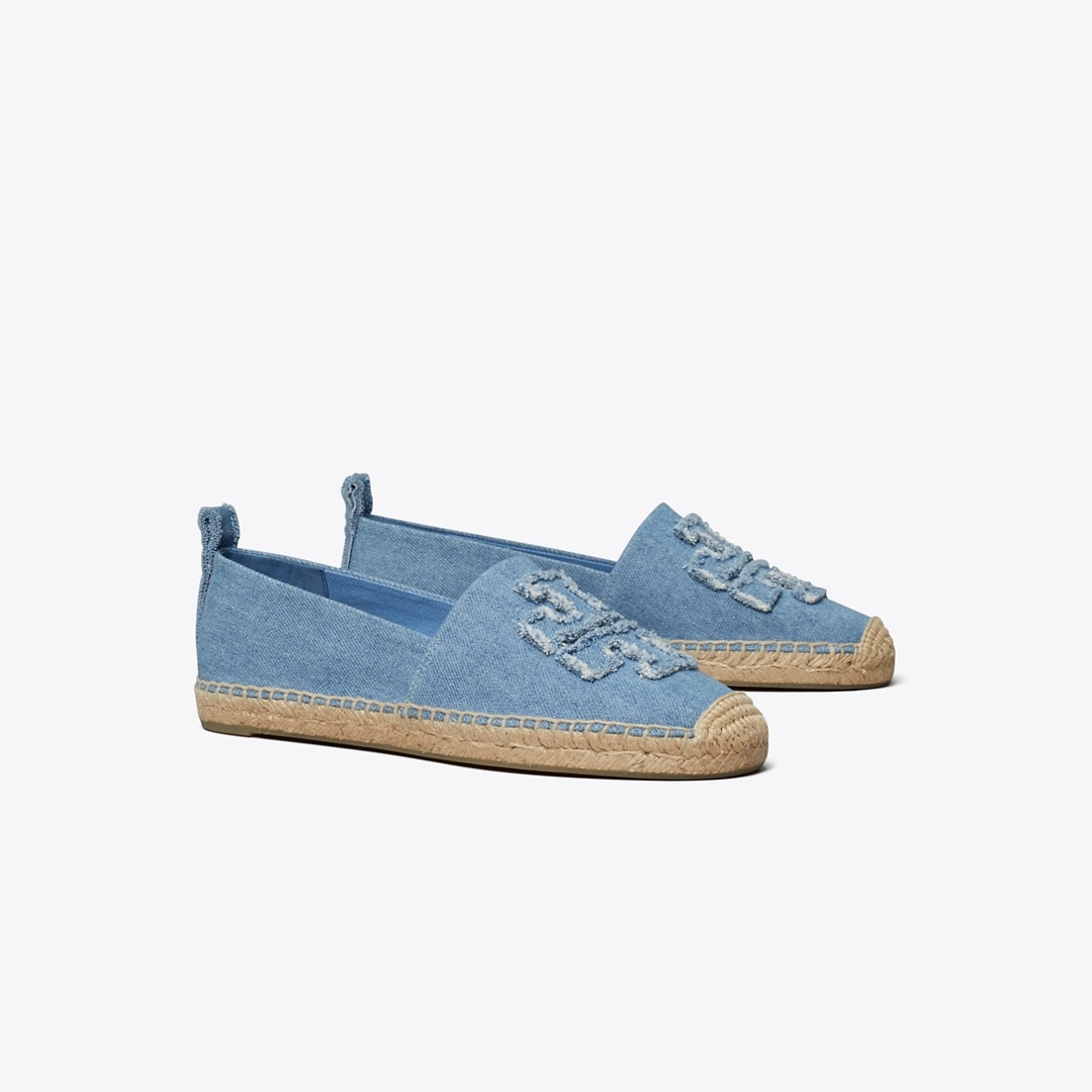 Tory Burch Double T Espadrille In Multi
