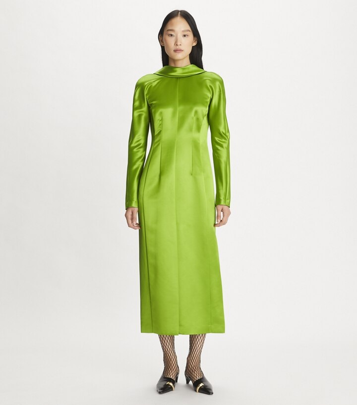 Tory Burch★COLORBLOCK SATIN DRESS Tory Burch | Colorblock Silk Wrap Dress NEW | eBay