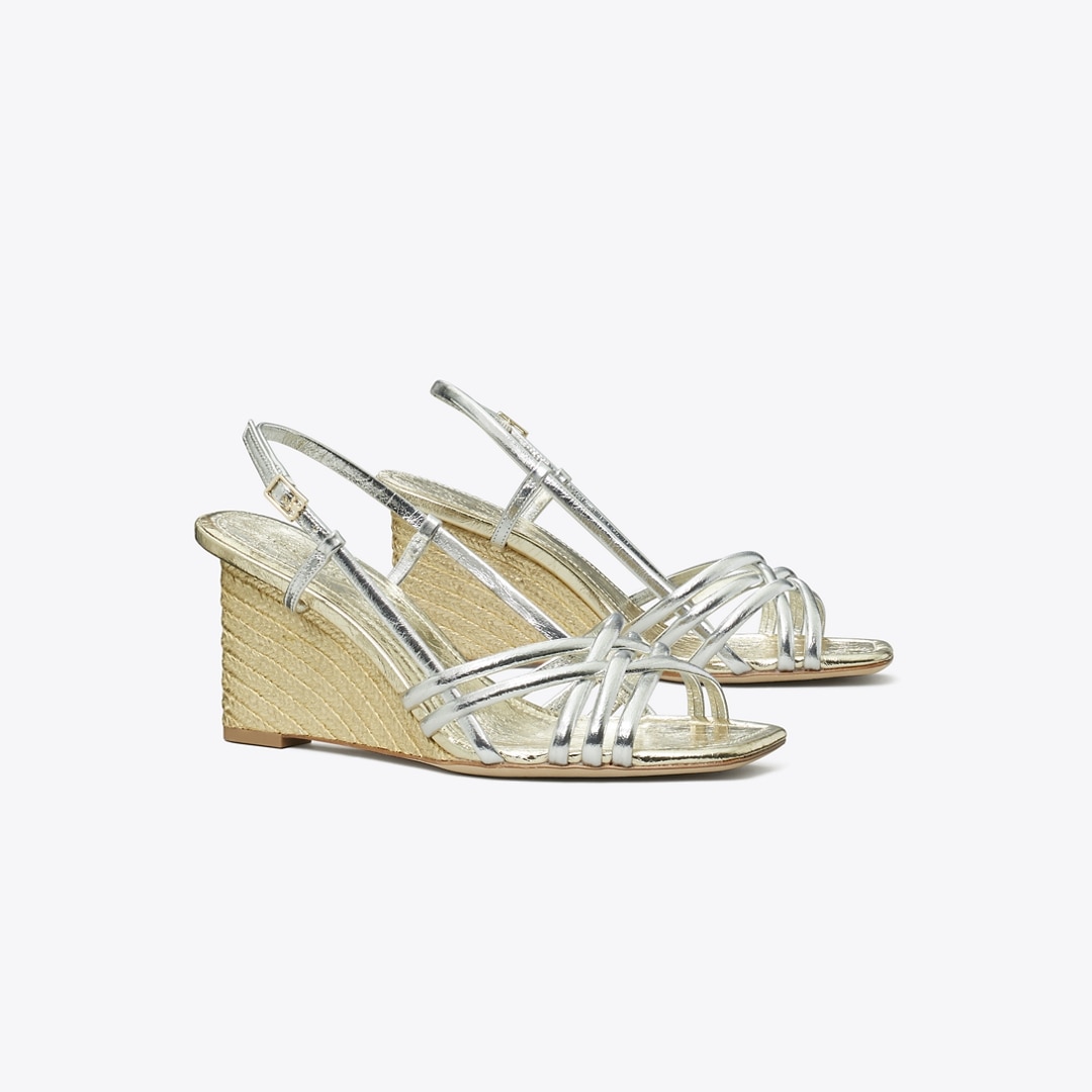 Tory Burch Multi-strap Espadrille Wedge In Multi