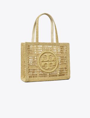 Tory Burch Small Ella Hand-crocheted Tote In Brown