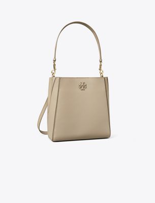 Tory Burch Mcgraw Bucket Bag In Brown