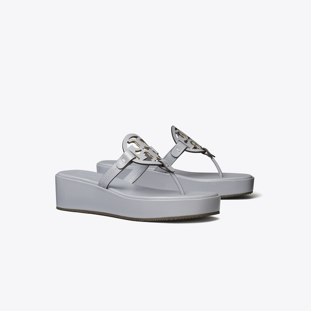 Tory Burch Miller Wedge Sandal In Blue