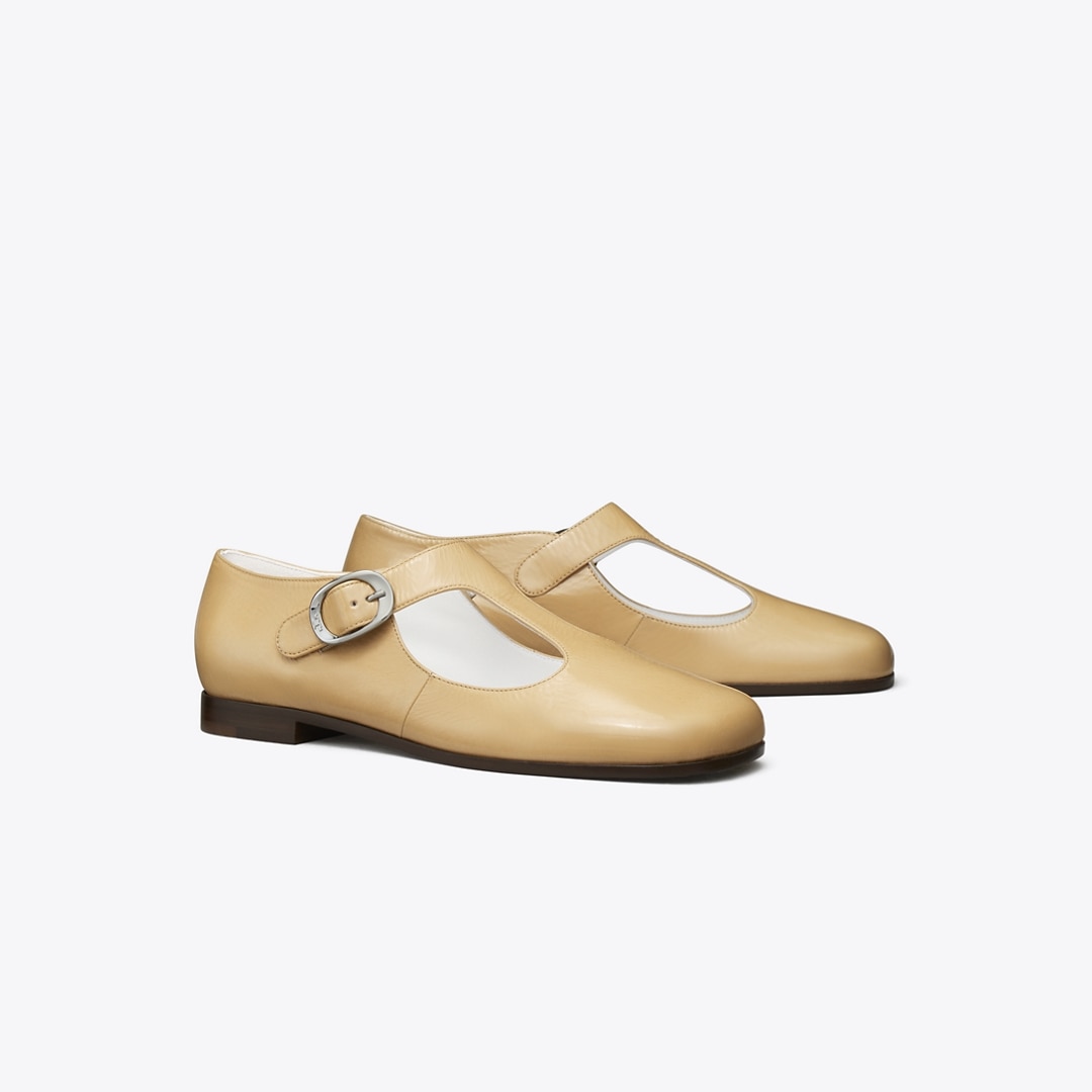 Tory Burch Violet T-strap In Yellow