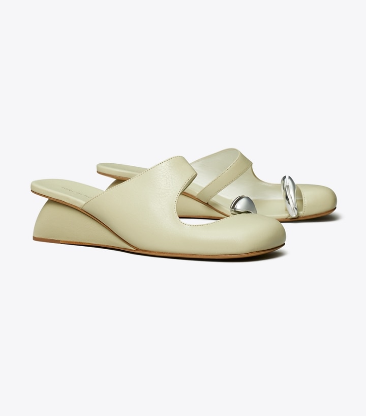 Pierced Mule Wedge: Women's Designer Heels | Tory Burch