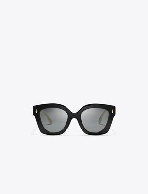 Tory Burch Miller Square Sunglasses In Brown