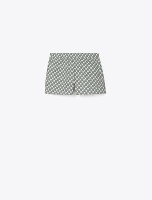 Tory Burch Printed Cotton Poplin Short