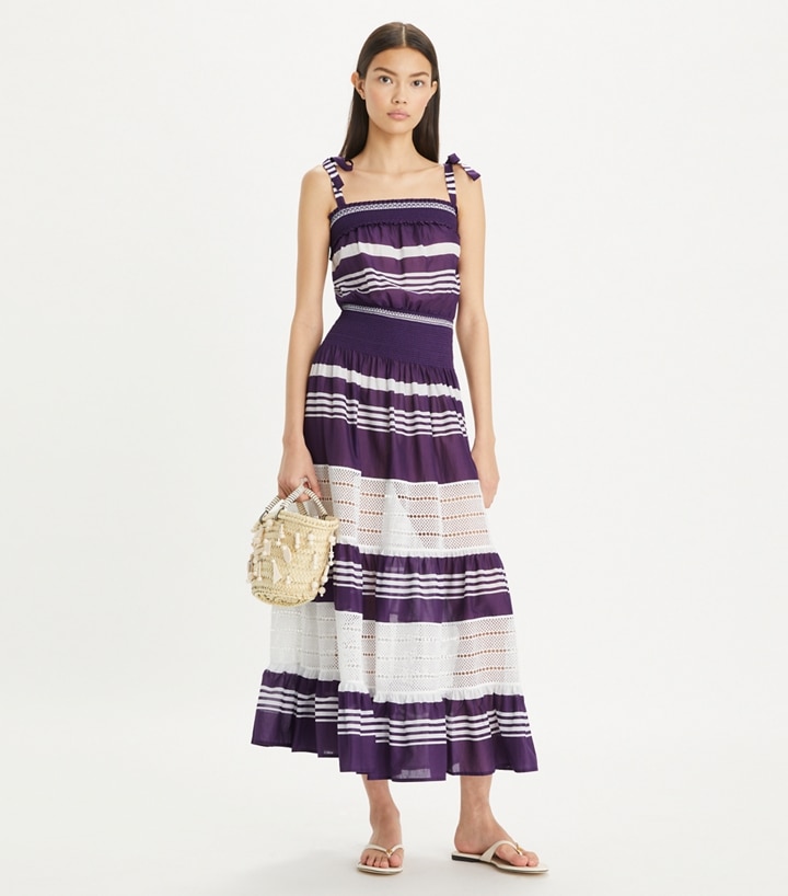 Tory Burch Anja Diamond-Stitch hotsell Midi Dress Small